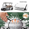 thumbnail image 5 of Bulopur Golf Seat Covers for Cart Soft Golf Cart Seat Towel Blanket with 4 Front Pockets& Nonskid Bottom Suitable for EZGO, Yamaha, Club Car Gift for Friends, 5 of 8