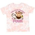 thumbnail image 3 of Inktastic Little Monkey Girl 4th Birthday Girls Toddler T-Shirt, 3 of 5