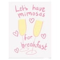 thumbnail image 1 of Athene Fritsch Mimosas Imprimé Flûte à Champagne, 1 of 2