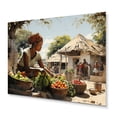 thumbnail image 2 of Designart "Market in Vibrant Africa III" African Metal Wall Decor, 2 of 5