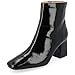 thumbnail image 3 of JOURNEE COLLECTION Womens Black Cushioned Comfort Haylinn Square Toe Block Heel Zip-Up Booties 7 M, 3 of 4