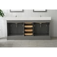 thumbnail image 6 of Design Element Milano 72" Double Sink Bathroom Vanity in Grey, 6 of 12