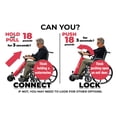 thumbnail image 6 of EZ Ride+ Wheelchair Power Assist Attachment – Electric Handcycle Motor Kit Turns Wheelchair Into Scooter – Lightweight Easy to Use Mobility Accessory + Bag & Charger – EZR-2, 6 of 10