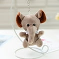 thumbnail image 3 of Peluche Animal Mignon Pendentif Zoo Jouet en Peluche Éléphant Assis, 3 of 3