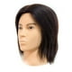 thumbnail image 4 of Cabeza de maniquí,Cabezal de peluquería para hombres con cabello real,Cabeza de maniquí de PVC para corte y teñido permanente,Cabeza de maniquí para ejercicios de formación de, 4 of 8