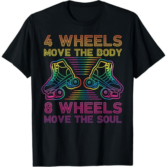 Cool Roller Skating Skate Girl 1970S Retro T-Shirt