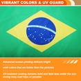 thumbnail image 4 of Banderas de coche de Brasil de 2 paquetes para evento de fútbol 11" x 17" resistente a desgarros de poliéster con polo grueso y clip de ventana, 4 of 7