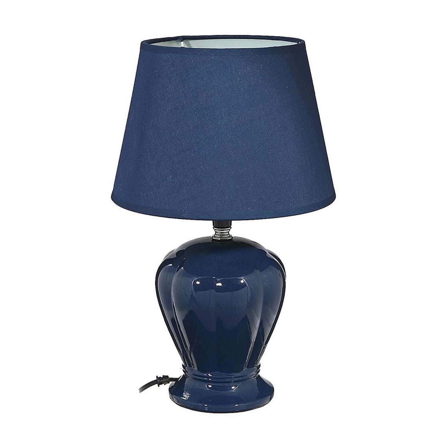 Ceramic Table Lamp With Shade 14.6" (Sapphire)