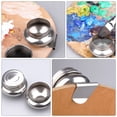 thumbnail image 2 of Olla de acero inoxidable para lavar pinceles y mezclar colores con tapa., 2 of 6