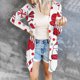 thumbnail image 2 of Moda mujer Navidad estampado suelto manga larga cárdigan otoño abrigo blusa Fridja  BV0+5140, 2 of 7