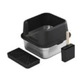 thumbnail image 1 of Caja de arena para gatos Contenedor de arena para gatos Bandeja de arena para mascotas antisalpicaduras de lado alto negro, 1 of 8
