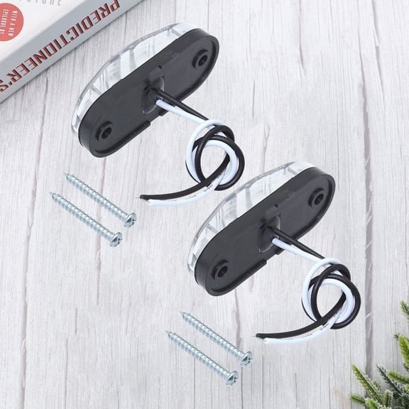 Soimiss 2Pcs Truck Lamp PMMA Waterproof Indicator Light for Trailer Replacement