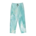 thumbnail image 4 of Balery Blue Marble print Women's Pajama Pants,Ultra Lightweight Pjs,Lounge Pant-Medium, 4 of 9