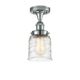 thumbnail image 2 of Innovations Lighting  Ballston Urban Bell - 1 Light 5" Semi-Flush Mount Deco Swirl/Polished Chrome, 2 of 5