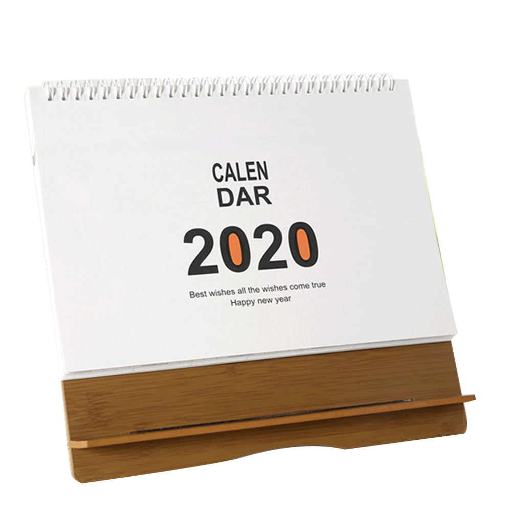 Desk-Top Flip Calendar Stand Up Office Tab Desk Calendar 2019-2020 Monthly Desk 