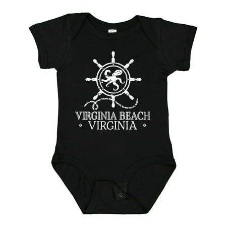 

Inktastic Virginia Beach VA Nautical Boys or Girls Baby Bodysuit