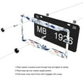 thumbnail image 5 of Watercolor Ships License Plate Frames for Women Men Car Plate Holder Cover Metal Tag Aluminum Car Accessories Front Rear Plate Decor, 5 of 6