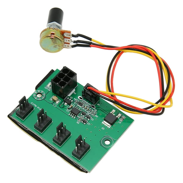 PC Fan Speed Controller, 11.8in Cable 4 Way PC Fan Splitter For