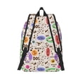 thumbnail image 2 of Lsque Dog Doing Yoga Pattern Canvas Daypack, Durable Backpack, High-quality Versatile Backpack,Vintage Compact Backpack-Medium, 2 of 6