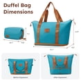 thumbnail image 5 of Gowill 5 Piece Luggage Sets,20/24/28 inch Hardside Lightweight ABS Suitcase With Expandable Duffle Bag (Sky Blue Tan), 5 of 13
