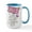 White/Blue Inside, variant on CafePress - Anti Valentine Club Coupon Mugs - 15 oz Ceramic Large White Novelty Mug