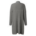 thumbnail image 5 of Vedolay Women's Knit Cardigan Sweater Casual Open Front Knitted Coat with Pockets Gray,One Size, 5 of 5