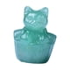 thumbnail image 4 of Estatua de gato de cristal de imitación, de mesa, colección moderna, linda escultura en miniatura Verde, 4 of 9