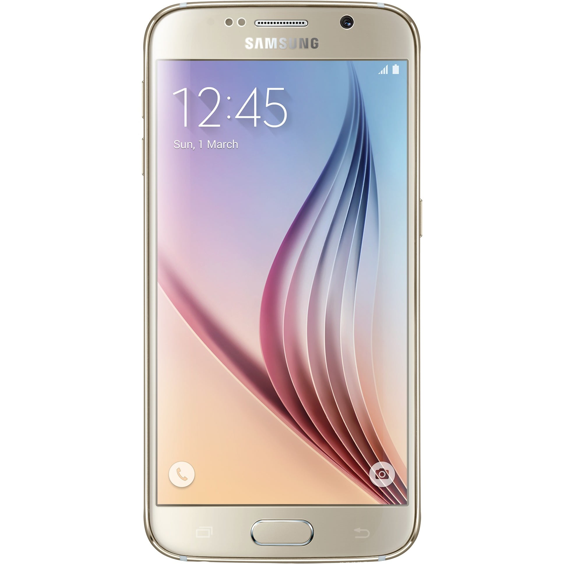 Huis thee Verfijnen Samsung Galaxy S6 SM-G920F 32 GB Smartphone, 5.1" Super AMOLED QHD 2560 x  1440, 3 GB RAM, Android 5.0.2 Lollipop, 4G, Gold - Walmart.com