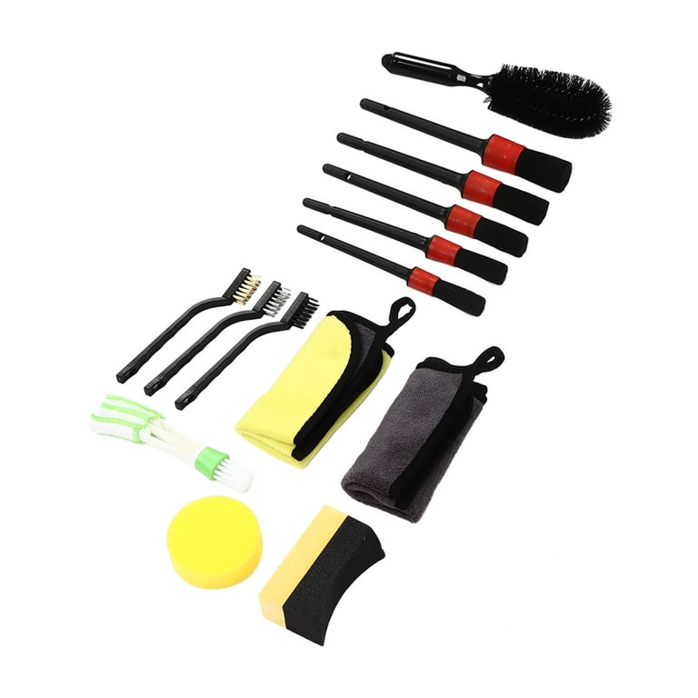 16 Pcs Car Cleaning Brush Kit Car Detailing Brushes Set Auto Wheel