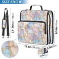 thumbnail image 2 of FORMRS Zipper Binder with Shoulder Strap 2-inch Ring 500 Sheet Capacity File Bag, Elegant Marble Pattern, 2 of 5