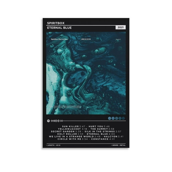 Spiritbox - Eternal Blue Album Cover Canvas Poster Print Music Posters for Room Aesthetic Gift