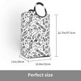 thumbnail image 2 of Disketp winter Ski Element Square Laundry Bag Large Collapsible Dirty Clothes Bags With Handles Waterproof Essentials Storage For College Dorm, Family, 2 of 5