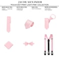 thumbnail image 4 of Jacob Alexander Boys' Prep Polka Dot Print Regular Self-Tie Neck Tie - Bridal Pink, 4 of 5