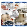 thumbnail image 6 of Silicone Sink Splash Guard, TeqHome 14.56"x5.51" Faucet Splash Mat, Slope Type Faucet Water Catcher Mat, Faucet Handle Drip Catcher Tray Mat for Kitchen Counter and Bathroom Grey, 6 of 11