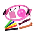 thumbnail image 3 of S SERENABLE 11Pcs and Pilates Ball Set Workout Equipment for Pilates Pink, 3 of 9