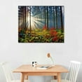 thumbnail image 2 of Shiartex Nature Landscape Sunrise Tree Canvas Wall Art -Wall Decoration for Living Room Forest Picture Artwork Painting Prints of Trees for Bedroom and Home Décor 20x16 in/16x12 in, 2 of 4
