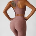 thumbnail image 3 of Pantalones de yoga de cintura alta, ajustados, control de barriga, levantamiento de cadera, leggings elásticos, pantalones para correr, bailar, leopardo, rosa, M, 3 of 7