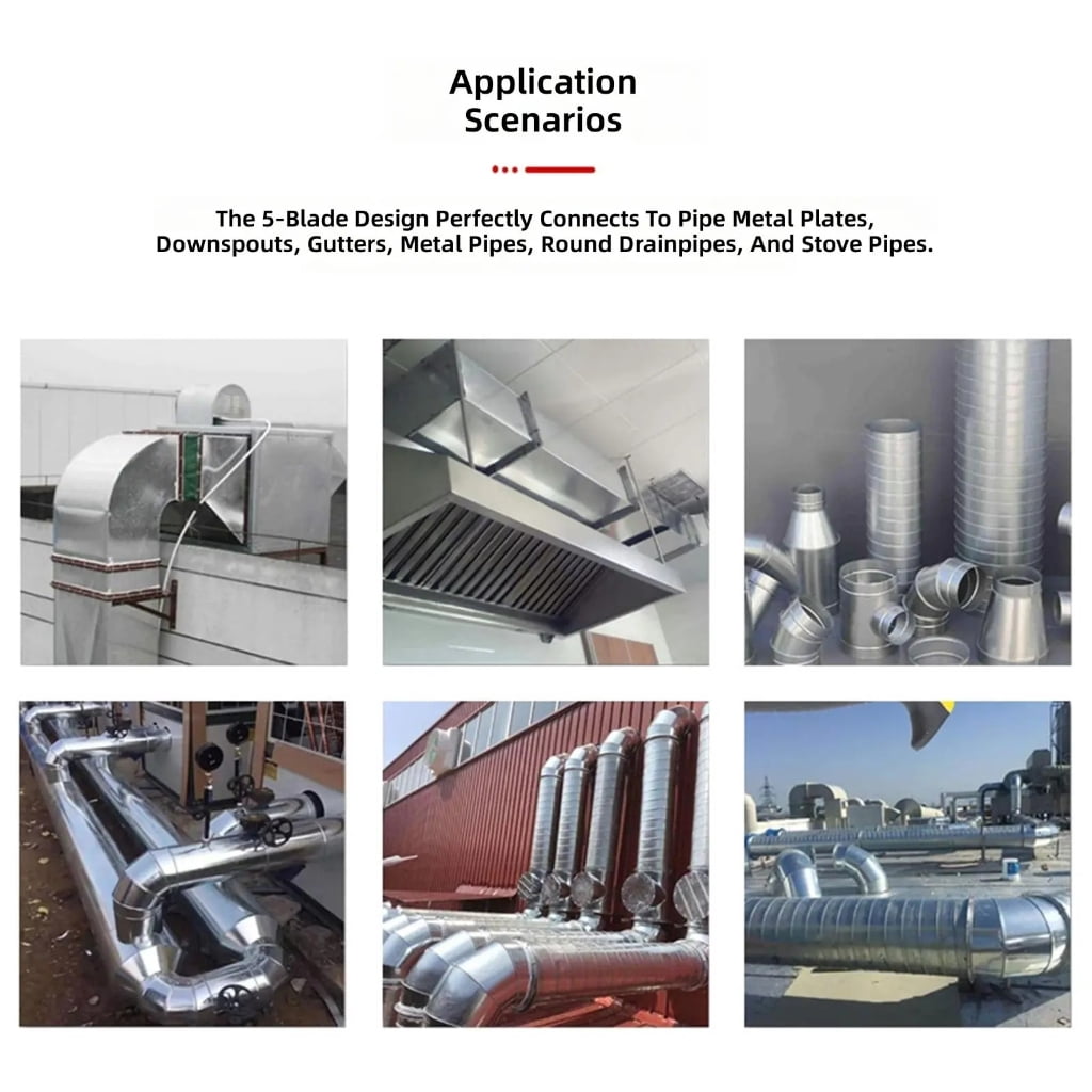 High 5 Hand Crimper Tool For Crimping 22# Galvanized Steel Sheet or 28# Stainless Steel Plate