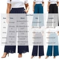 thumbnail image 4 of Pants for Women Plus Size Wide Leg Loose Fit Lightweight Elastic Waisted Pants with Pockets XL-5XL, 4 of 6