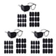 thumbnail image 3 of Vogacara Parche de ojo perezoso para niños, 24 Uds., accesorios correctivos no tejidos negros, visera, parches para ambliopía flexibles, Kit Type1, 3 of 6