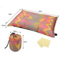 thumbnail image 4 of XINQIHANG Self Inflating Camping Pillow, Travel Pillow, Air Pillow Compressible Compact Inflatable Comfortable Ergonomic Pillow Outdoor Ethnic Wind Suitable for Travel Camping Hiking Riding Fishing, 4 of 6
