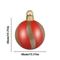 thumbnail image 3 of Bola de Decoración Navideña Inflable de 60 Cm para Exteriores, de Pvc, Decorada con Tecnología de Polvo Brillante | Decoración Festiva de Gran Tamaño | Ideal para Múltiples Ocasiones | 1 Unidad, 3 of 7