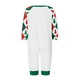 thumbnail image 4 of Elippeo Christmas Family Pajamas Matching Set Letter Print Raglan Sleeve Tops and Elastic Pants Loungewear Soft Sleepwear, 4 of 10