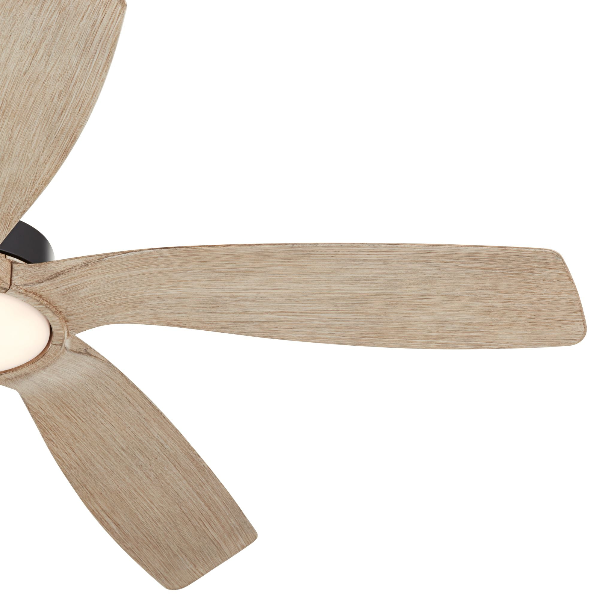 Casa Vieja 56" Mach 5 Indoor Outdoor Ceiling Fan 5 Blade LED Light Remote Control Matte Black Finish Distressed White Oak Blades Damp Rated