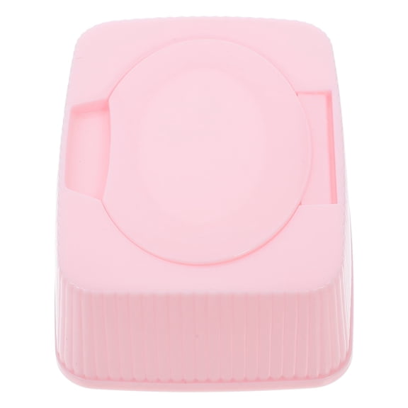 BESTOYARD Clear Tissue Box Holder Baby Wipes Container Pink PP Moisture Retention For Nursery 1Pcs