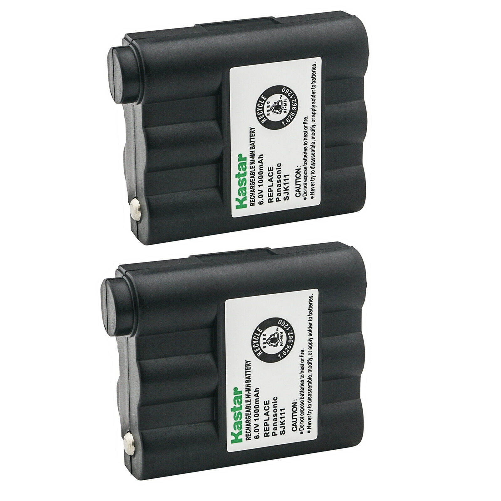 Kastar 6-Pack Two-Way Radio Battery Ni-MH 6V 1000mAh Replacement for Midland GXT-895VP4 GXT1000VP4 GXT-1050VP4 GXT850VP4 GXT860VP4 GXT1050VP4 LXT-210 GXT800VP4 LXT-303 GXT895VP4 GXT-1000VP4 