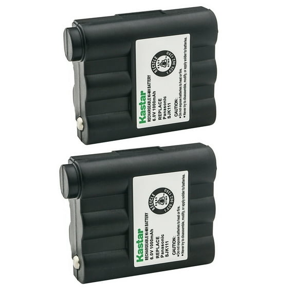 Kastar 2-Pack Two-Way Radio Battery Ni-MH 6V 1000mAh Replacement for Midland GXT-710, GXT-720, GXT-735, GXT-740, GXT-745, GXT-750, GXT-756, GXT-757, GXT-760, GXT-771, GXT-775, GXT-781, GXT-785