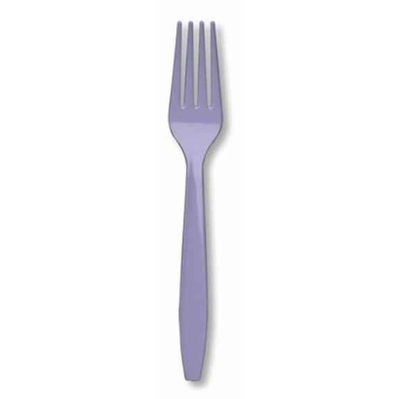 Premium 24 Count Plastic Forks - Luscious Lavender