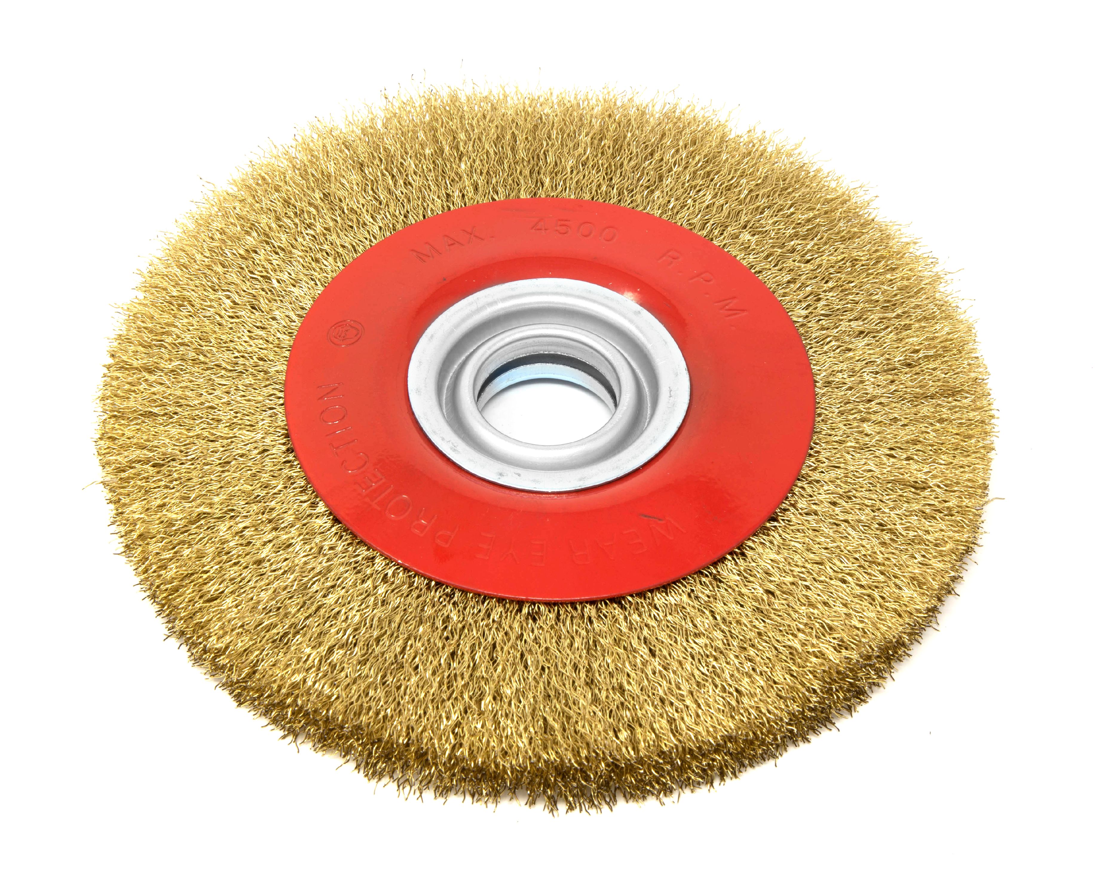 WEN 8Inch by 3/4Inch Crimped Steel Bench Wire Wheel with Arbor