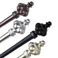 thumbnail image 2 of InStyleDesign  Revel 1 inch Diameter Adjustable Curtain Rod Mahogany 28 to 48 inches Brown Finish, 2 of 5